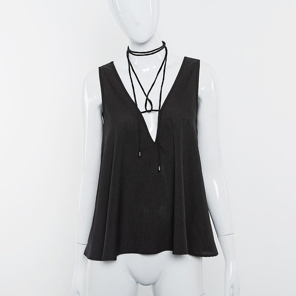 2017 Sexy black fluffy Tank Top women summer cropped feminino bralette halter top debardeur femme solid