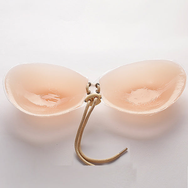 Women Sexy Strapless Invisible Silicone Push Up Adhesive Bandage Bra A