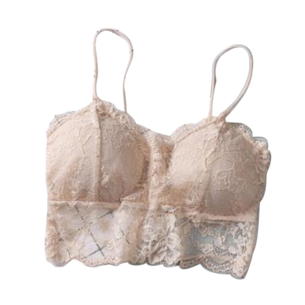 Sexy Women Lace Cross Strap Wrapped Chest Bra Strap Vest Push Up Underwear Bra