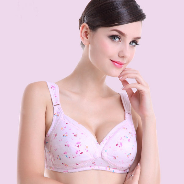 Sexy Bikini Clothing Mothers Women Cotton Open Front Nursing Bra Push up Breast feeding Bras