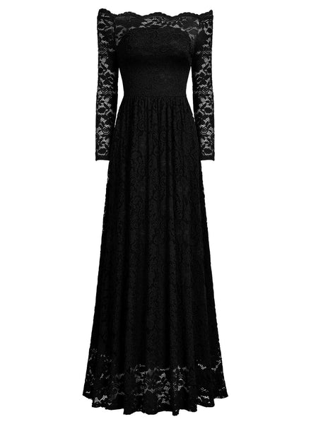 Off Shoulder Formal Party Maxi Dress